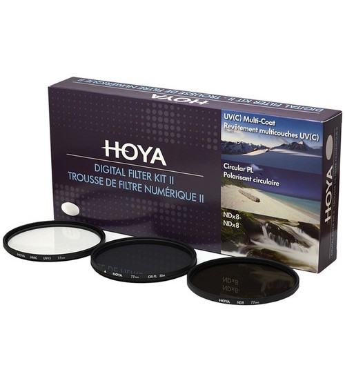 Hoya Digital Filter Kit Mark II (UV (C) HMC + CPL (PHL) + ND8 + (CASE + FILTER GUIDEBOOK) 49mm 